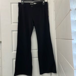Betabrand Boot-Cut Classic Dress Pant Yoga Pants (Black) - Short Petite Size M